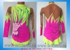 Suit for art gymnastics The article  4952 Sizes: Growth of 110-118 centimeters - www.artdemi.ru