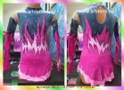 Suit for art gymnastics The article  5118 Sizes: Growth of 115-125 centimeters - www.artdemi.ru