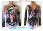 Suit for art gymnastics The article  5191 Sizes: Growth of 125-135 centimeters - www.artdemi.ru