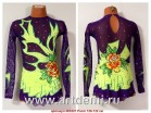 Suit for art gymnastics  The article  5207 Sizes: Growth of 126-132 centimeters - www.artdemi.ru