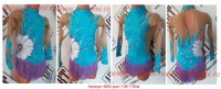 Suit for art gymnastics The article 4693 Sizes: growth of 108-118 centimeters  - www.artdemi.ru