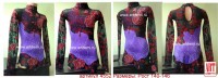 Suit for art gymnastics The article 4552 Sizes: Growth of 140-146 centimeters - www.artdemi.ru