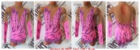 Suit for art gymnastics The article  4664 Sizes: Growth of 106-118 centimeters - www.artdemi.ru