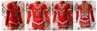 Suit for art gymnastics The article 4667 Sizes: Growth of 110-118 centimeters  - www.artdemi.ru