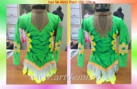 Suit for art gymnastics The art  4942 Sizes: Growth of 100-108 centimeters - www.artdemi.ru