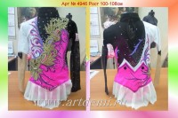 Suit for art gymnastics The art  4946 Sizes: Growth of 100-108 centimeters - www.artdemi.ru