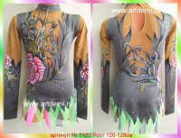 Suit for art gymnastics The article № 5120 Sizes: Growth of 120-128 centimeters - www.artdemi.ru