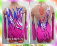 Suit for art gymnastics The article № 5129 Sizes: Growth of 136-146 centimeters - www.artdemi.ru