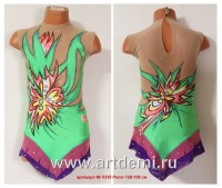 Suit for art gymnastics   The article № 5335 Sizes: Growth of 128-136 centimeters - www.artdemi.ru
