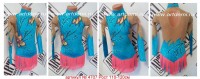 Suit for art gymnastics The article  4707 Sizes: Growth of 110-120 centimeters - www.artdemi.ru